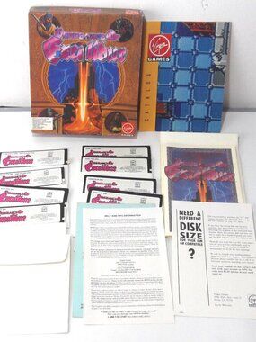 Vengeance of Excalibur VTG PC With Map Inserts 5.25" Floppy CIB